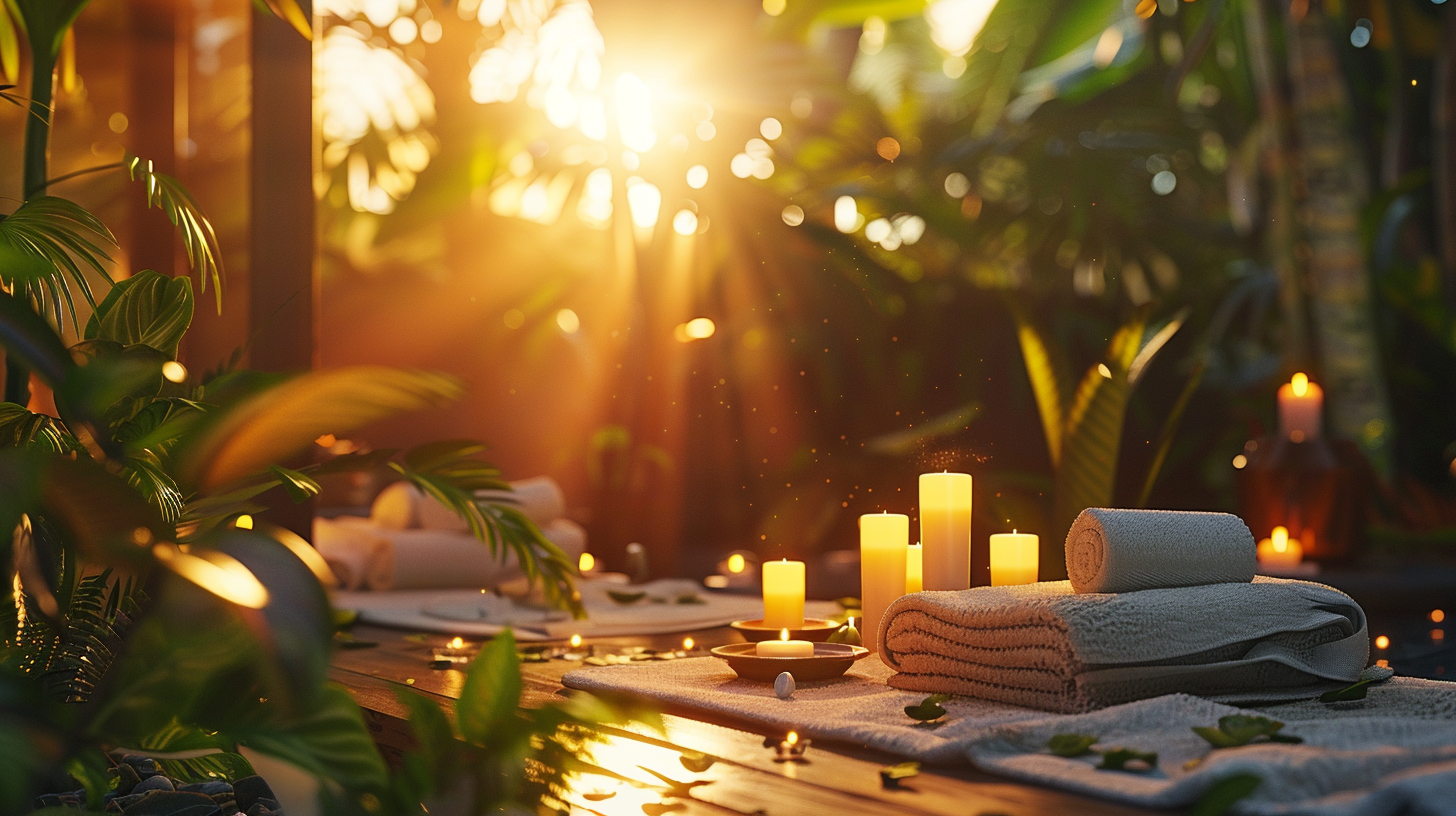 Expérience spa luxueuse dans une villa privée avec massage en plein air